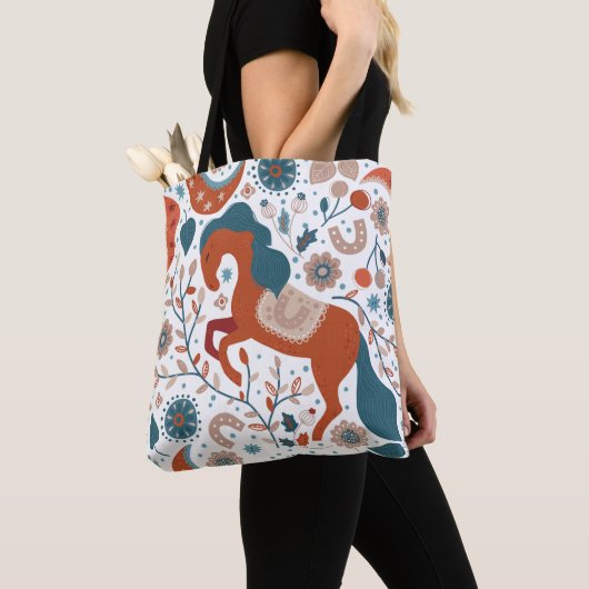 Scandinavian Horse Cute Tote Bag (Dichtbij)