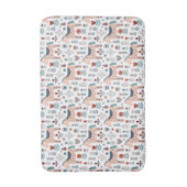 Scandinavian Horse Folk Art Pattern Badmat (Voorkant Verticaal)