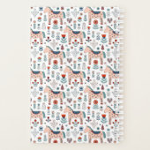 Scandinavian Horse Folk Art Pattern Planner (Achterkant)