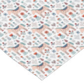 Scandinavian Horse Folk Art Pattern Tafelkleed (Gekanteld)