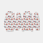 Scandinavian House Folk Art Pattern Bedankdoosjes (Uitgevouwen)