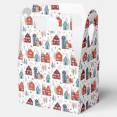 Scandinavian House Folk Art Pattern Bedankdoosjes (Geopend)