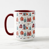 Scandinavian House Folk Art Pattern Mok (Links)