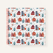 Scandinavian House Folk Art Pattern Notitieboek (Voorkant)