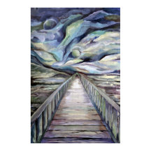 Scandinavian Idyllic Cold Winter Night Full Moon