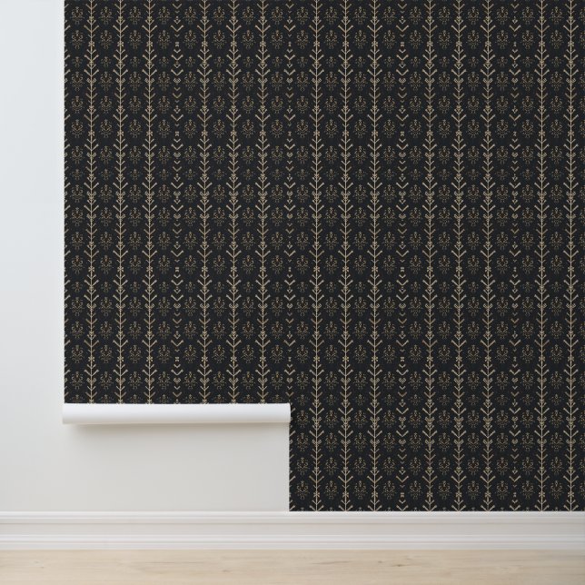 Scandinavian Inspired Geometric Pattern Behang (Applicatie)