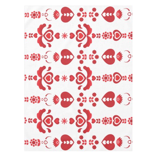 Scandinavian Kerstpattern Tablecloth Tafelkleed (Voorkant)