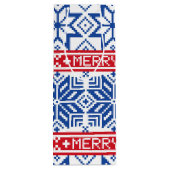 Scandinavian Merry Kerstmis Wijn Cadeautas (Achterkant)