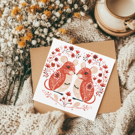 Scandinavian Mice Knaagdier Valentijnse Feestdagenkaart