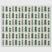 Scandinavian Minimal Christmas Tree Gift Wrapping  Cadeaupapier (Vlak)