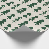 Scandinavian Minimal Christmas Tree Gift Wrapping  Cadeaupapier (Hoek)