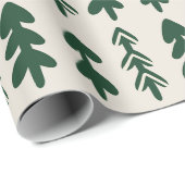 Scandinavian Minimal Christmas Tree Gift Wrapping  Cadeaupapier (Rol Hoek)