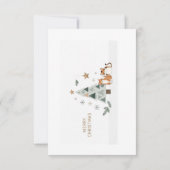 ❄️🎄 Scandinavian Minimalist Christmas Card Image Bedankkaart (Achterkant)