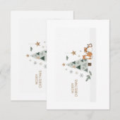 ❄️🎄 Scandinavian Minimalist Christmas Card Image Bedankkaart (Voorkant / Achterkant)
