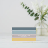 Scandinavian minimalist elegant modern lines card visitekaartje (Staand voorkant)
