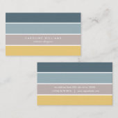 Scandinavian minimalist elegant modern lines card visitekaartje (Voorkant / Achterkant)