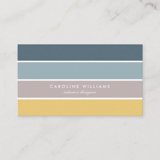 Scandinavian minimalist elegant modern lines card visitekaartje (Voorkant)
