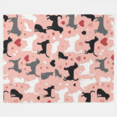Scandinavian Minimalist Pet Blanket – Dog & Cat Fleece Deken (Voorkant (Horizontaal))