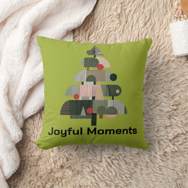 Scandinavian Modern Christmas Tree Kussen (Deken)