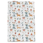 Scandinavian Nordic Christmas Gift Bag Medium Cadeauzakje (Voorkant)