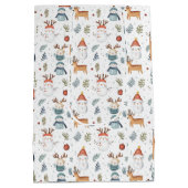 Scandinavian Nordic Christmas Gift Bag Medium Cadeauzakje (Achterkant)