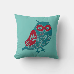 Scandinavian Owl Abstract Design Kussen