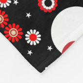 Scandinavian Owl Folk Art Fleece Deken (Hoek)