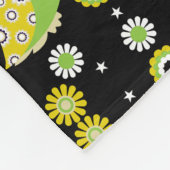 Scandinavian Owl Folk Art Fleece Deken (Hoek)