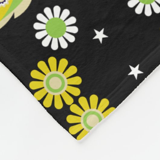 Scandinavian Owl Folk Art Fleece Deken (Hoek)