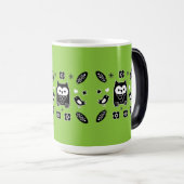 Scandinavian Owl Folk Art Gift Magische Mok (Voorkant rechts)