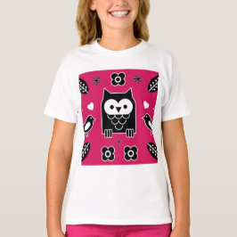 Scandinavian Owl Folk Art Gift T-shirt