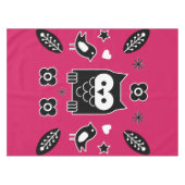 Scandinavian Owl Folk Art Gift Tafelkleed (Voorkant (Horizontaal))