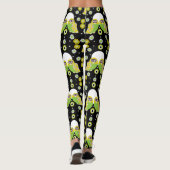 Scandinavian Owl Folk Art Leggings (Achterkant)