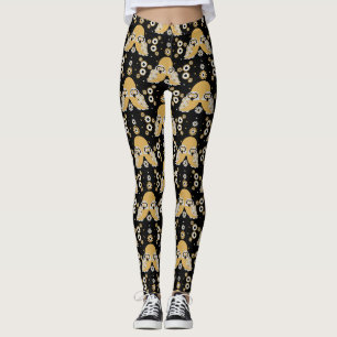 Scandinavian Owl Folk Art Leggings