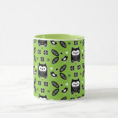 Scandinavian Owl Folk Art Mok (Midden)