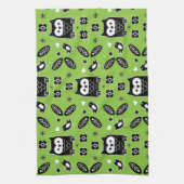 Scandinavian Owl Folk Art Theedoek (Verticaal)