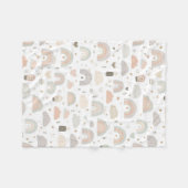 Scandinavian Pastel Baby Nursery Blanket | Soft Fleece Deken (Voorkant (Horizontaal))