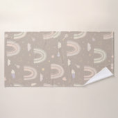 Scandinavian Pastel Rainbow Baby Towel Badhanddoek (Badhanddoek)