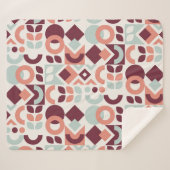 Scandinavian pattern design. Simple modern retro b Sherpa Deken (Voorkant (horizontaal))