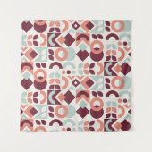 Scandinavian pattern design. Simple modern retro b Wandkleed (Voorkant (horizontaal))