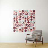 Scandinavian pattern design. Simple modern retro b Wandkleed (In situ)