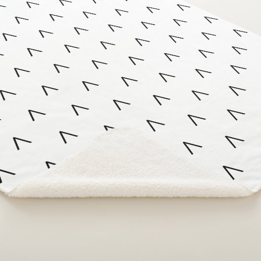 Scandinavian Pattern | Minimalistisch Scandi Moder Sherpa Deken (3/4)