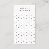 Scandinavian Pattern | Minimalistisch Scandi Moder Visitekaartje (Voorkant)