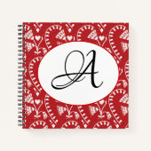 Scandinavian Red Heart persoonlijke laptop Notitieboek (Voorkant)