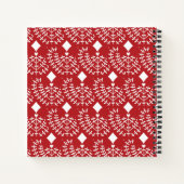 Scandinavian Red Heart persoonlijke laptop Notitieboek (Achterkant)