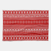 Scandinavian red jumper theedoek (Horizontaal)