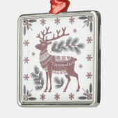 Scandinavian Reindeer Christmas Ornament (Links)