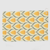 Scandinavian retro floral pattern, retro flower, v golfhanddoek (Horizontaal)