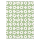 Scandinavian Retro Flowers Floral Pattern Sage Tafelkleed (Voorkant)
