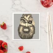 Scandinavian Scary Viking Servetten (Insitu)